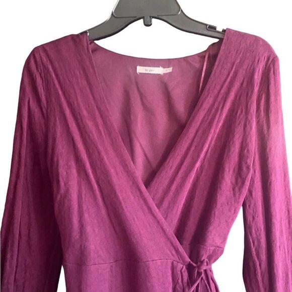 Francesca’s Mi Ami Burgundy Wrap Dress. Size Small. - Picture 4 of 11